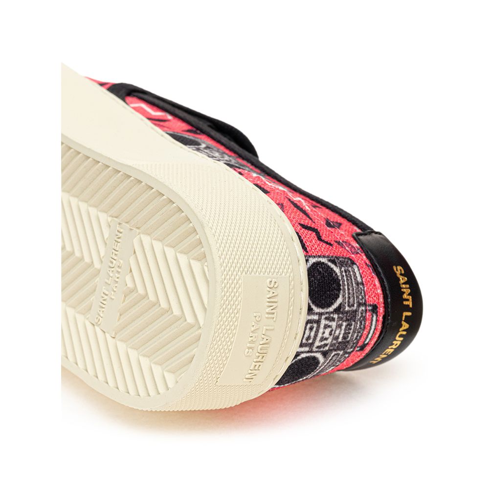Tênis Saint Laurent Rosa Algodão