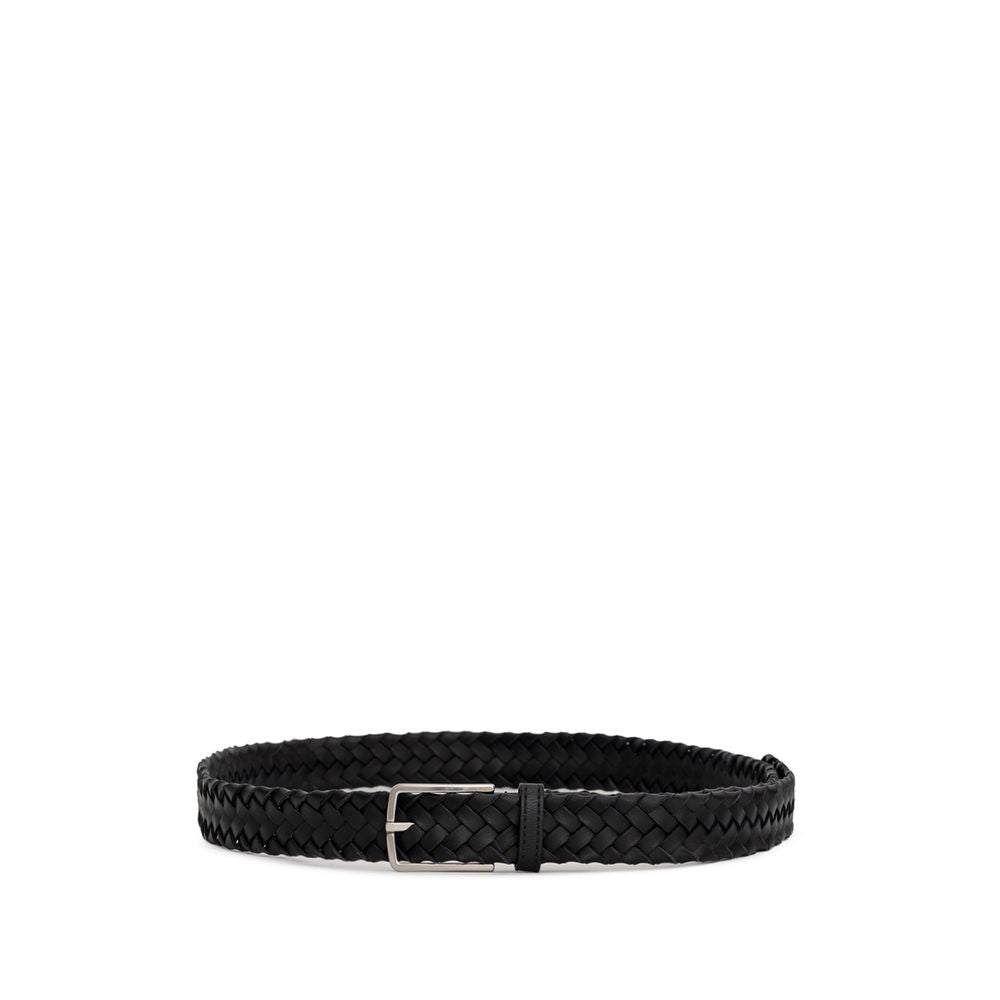 Bottega Veneta Cinto de couro preto