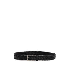 Bottega Veneta Cinto de couro preto