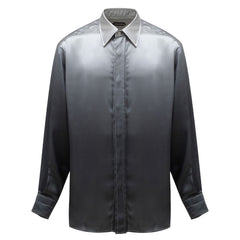 Camisa de seda cinza Tom Ford