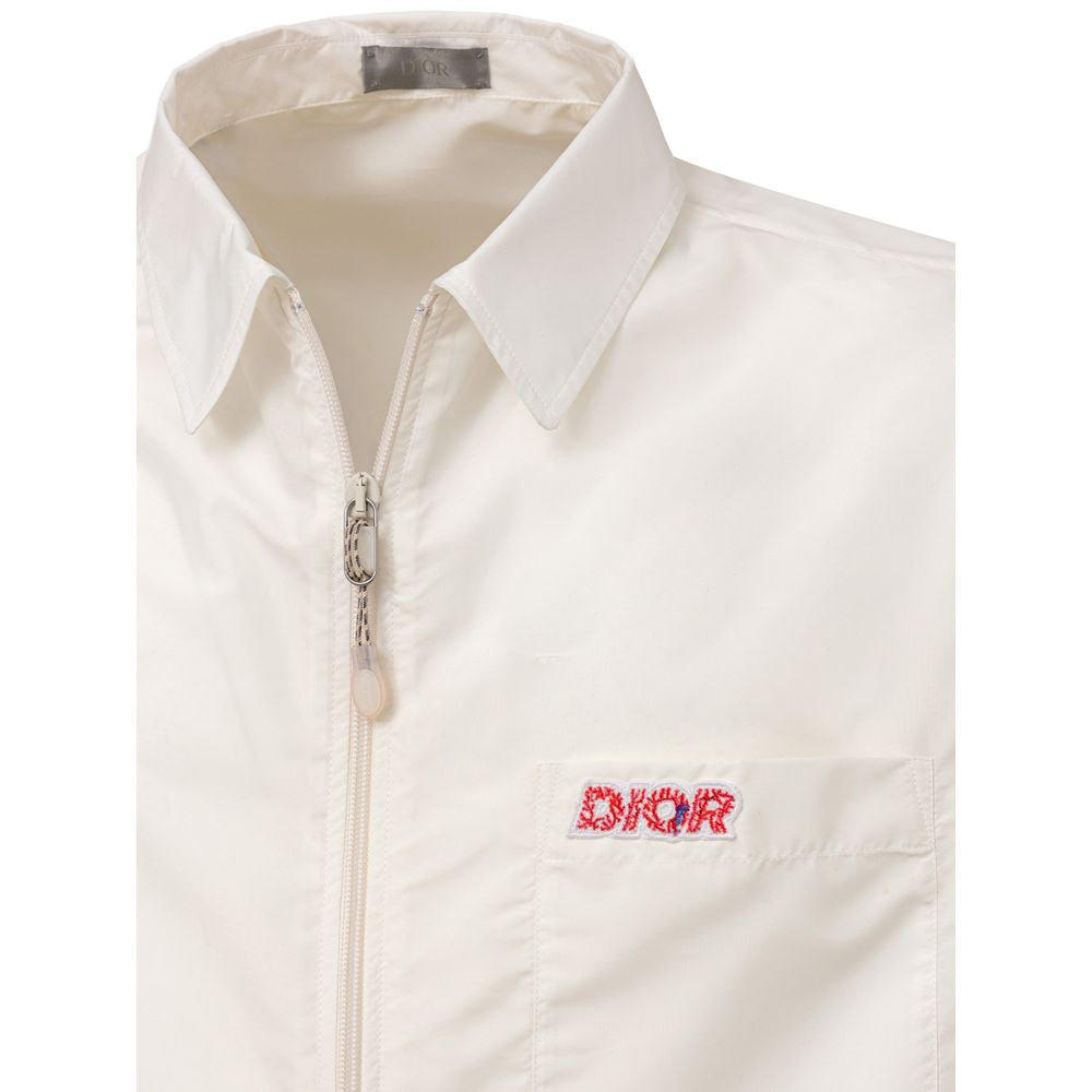 Camisa branca de poliéster Dior