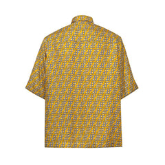 Camisa de seda amarela Fendi