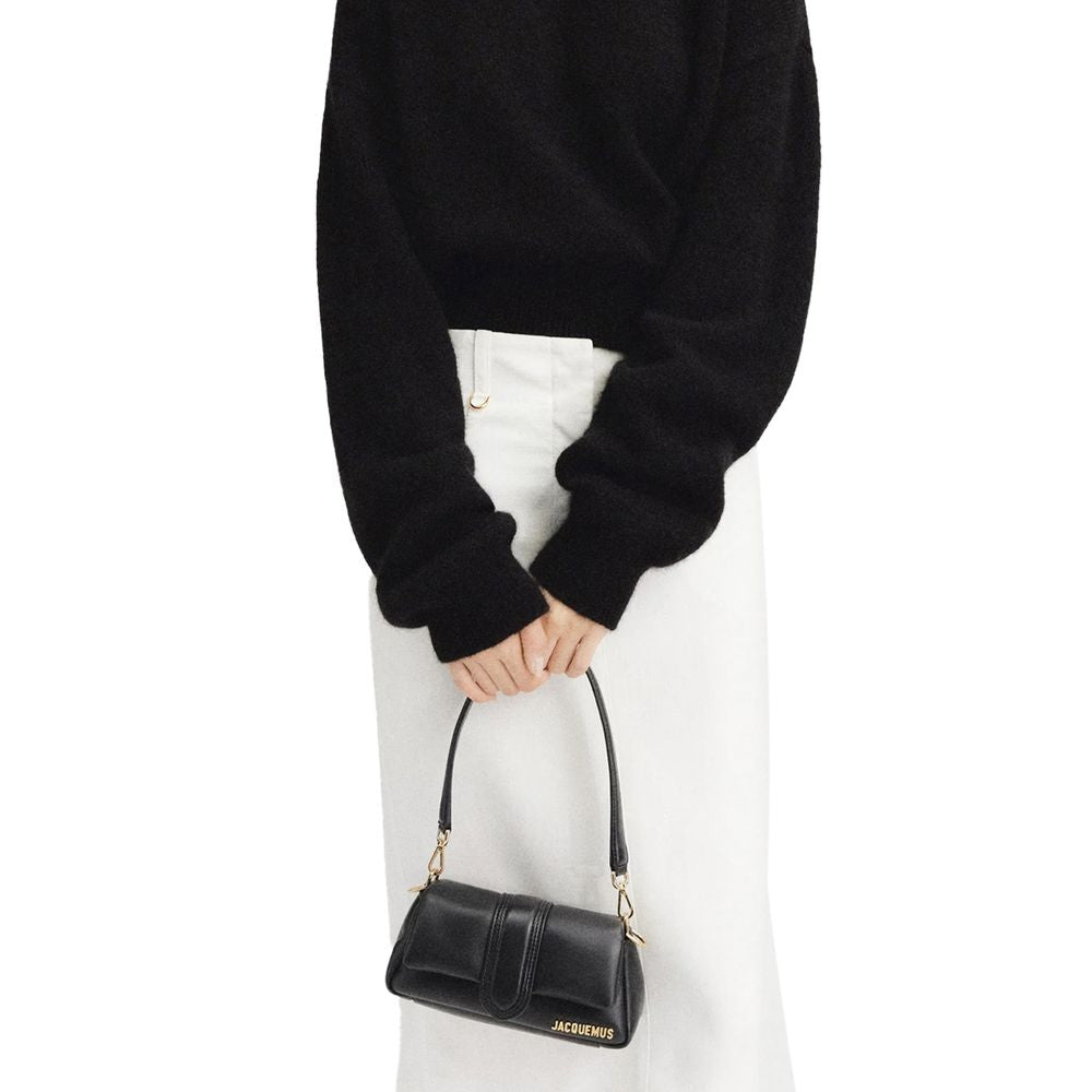 Bolsa Jacquemus de couro preta