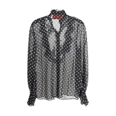 Camisa de seda com bolinhas Valentino