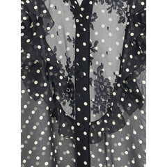 Camisa de seda com bolinhas Valentino