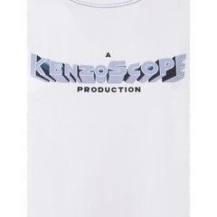 Blusa Kenzo Elegante de Algodão Branco para Mulher
