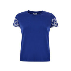Camiseta de algodão azul Kenzo Chic para conforto e estilo