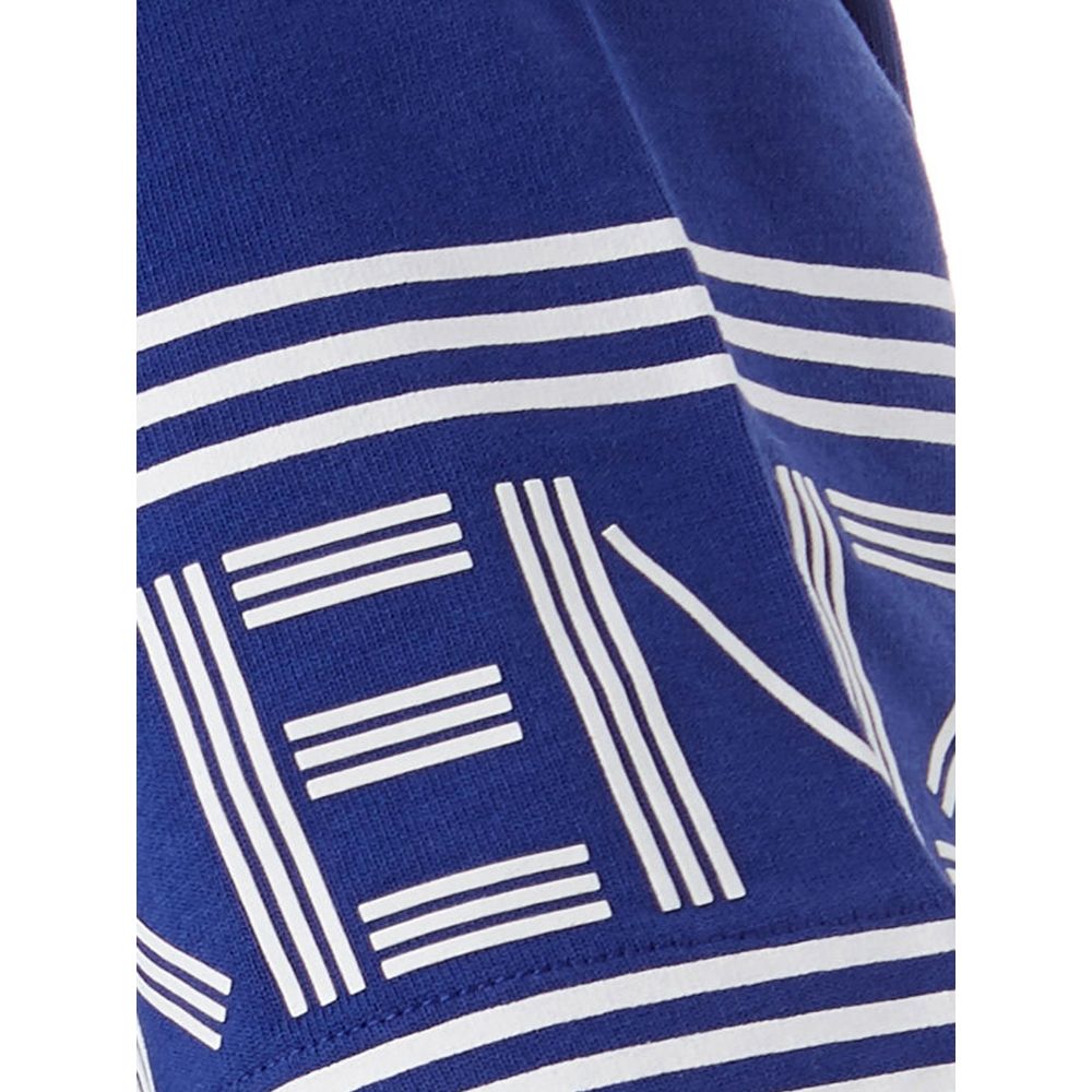Camiseta de algodão azul Kenzo Chic para conforto e estilo