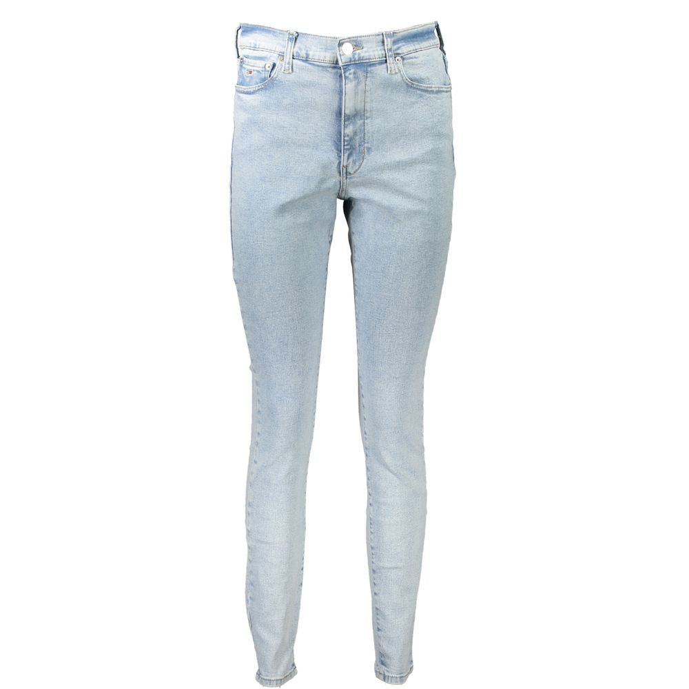 Calça Jeans Tommy Hilfiger Azul Claro Algodão Feminina