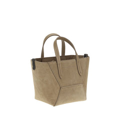 Bolsa de ombro em camurça Brunello Cucinelli