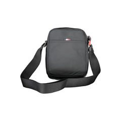 Bolsa de ombro Tommy Hilfiger preta de poliéster
