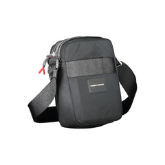 Bolsa de ombro Tommy Hilfiger preta de poliéster