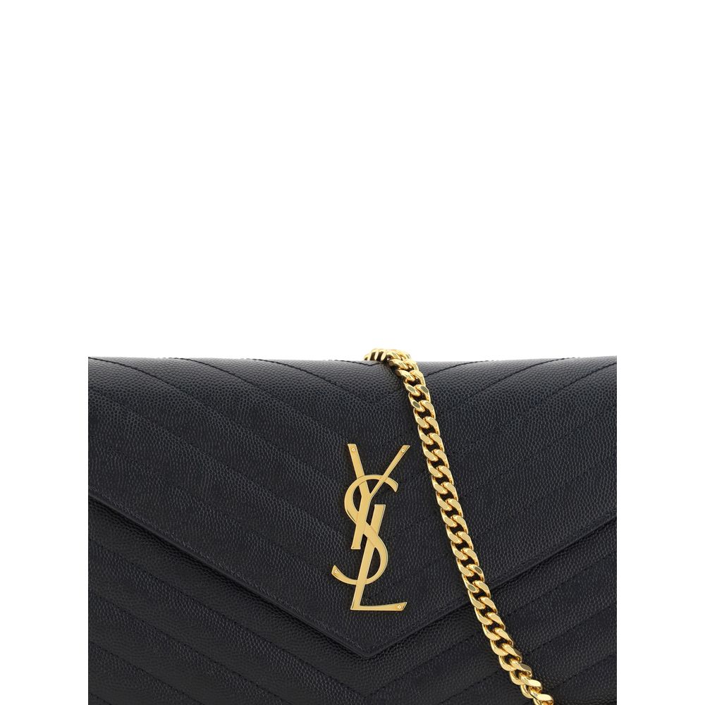 Bolsa de ombro com logotipo Saint Laurent