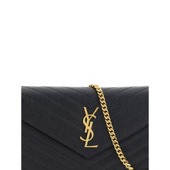 Bolsa de ombro com logotipo Saint Laurent