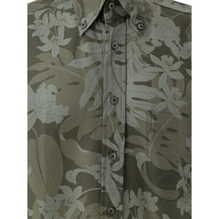 Camisa de Lyocell Verde Tom Ford