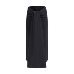 Saia midi drapeada Jacquemus Sablier