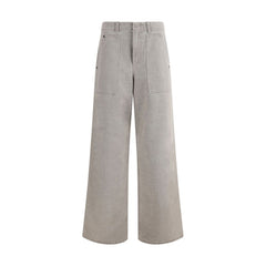 Calça jeans Fendi perna larga