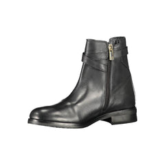 Bota Tommy Hilfiger Preta de Couro Feminina