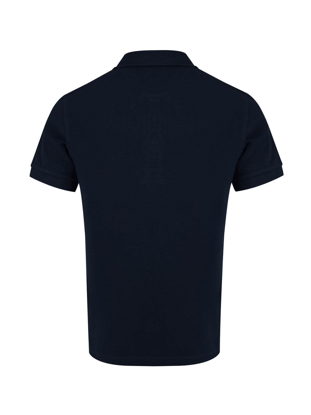 Camisa polo de algodão azul marinho Burberry com gola