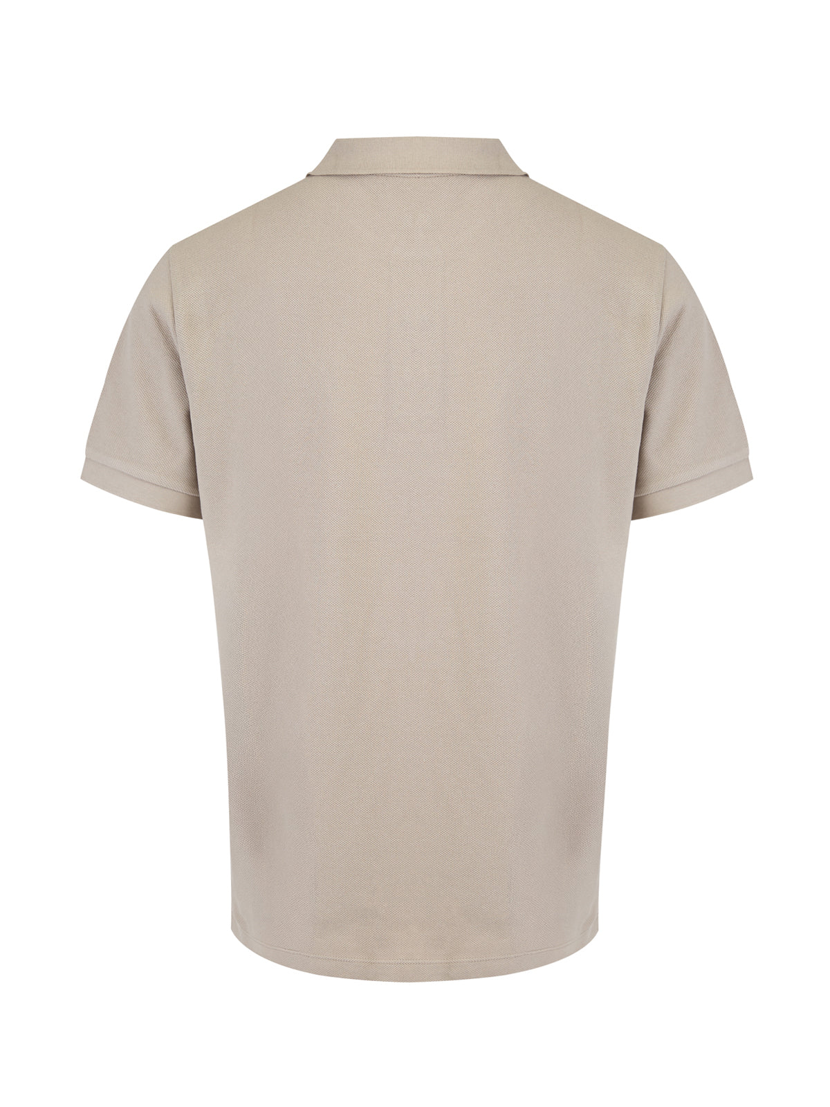 Camisa polo de algodão Burberry Pale Stone com gola