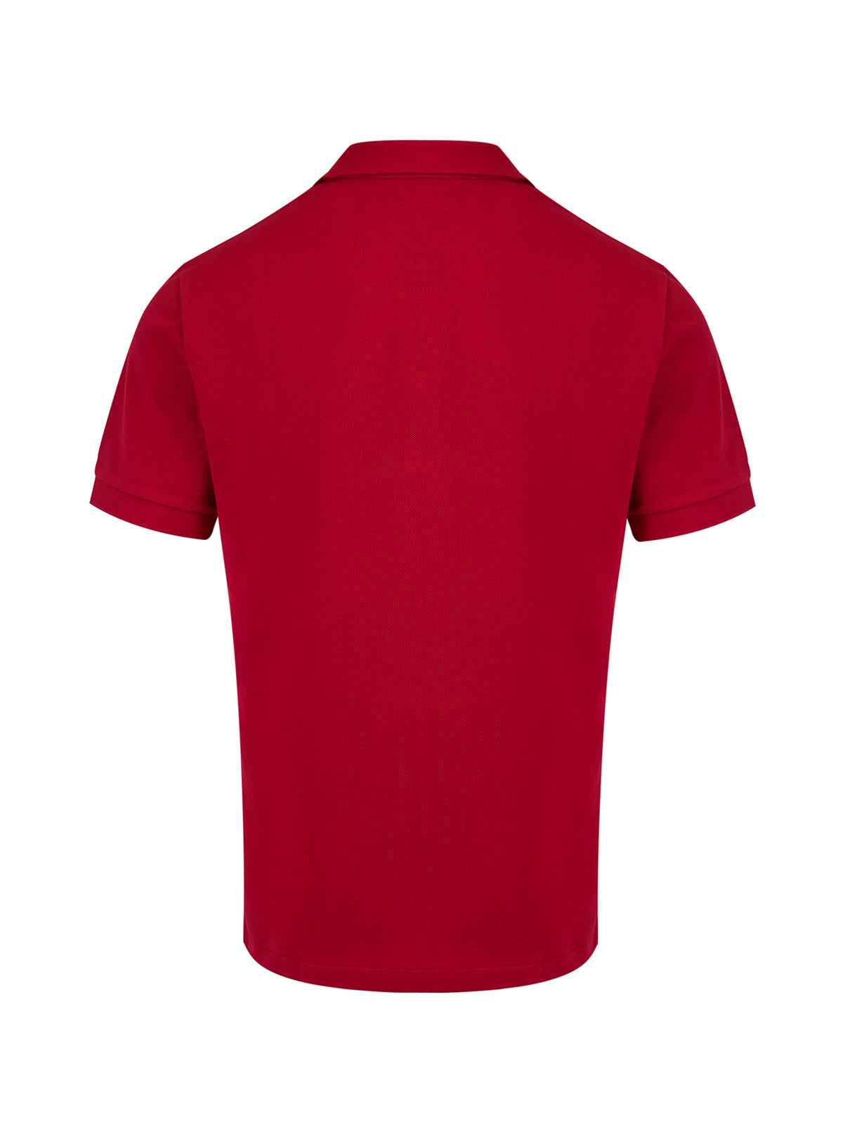Camisa polo de algodão vermelha Burberry com gola