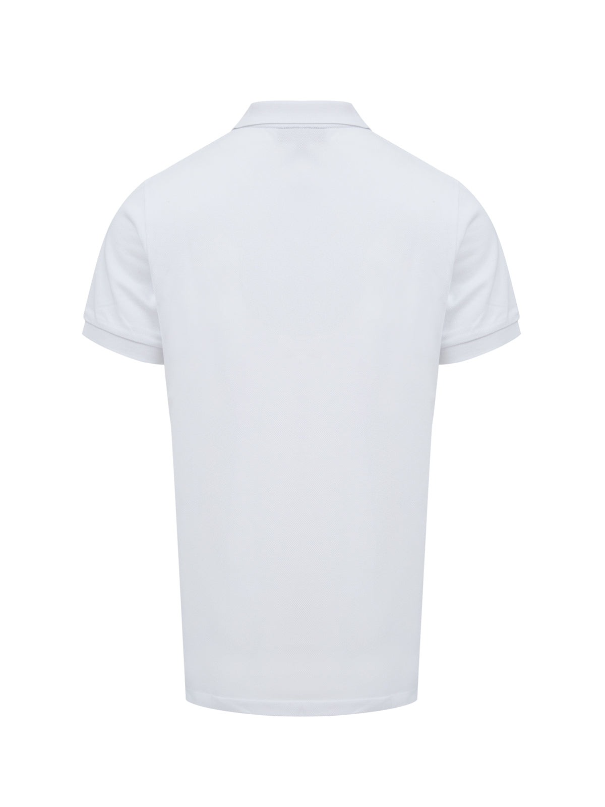 Camisa polo de algodão branca Burberry com gola