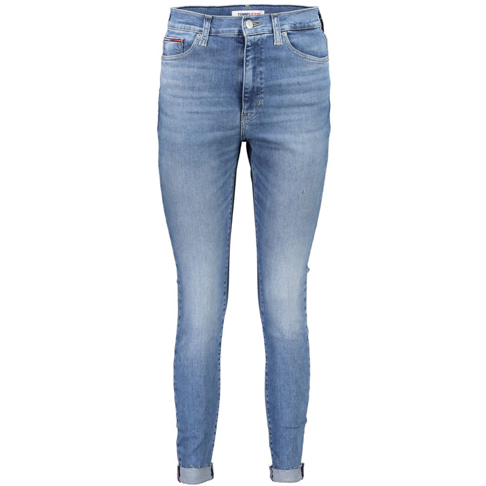 Calça Jeans Tommy Hilfiger Azul Claro Algodão Feminina