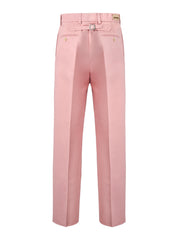 Calça de algodão rosa claro da Gucci