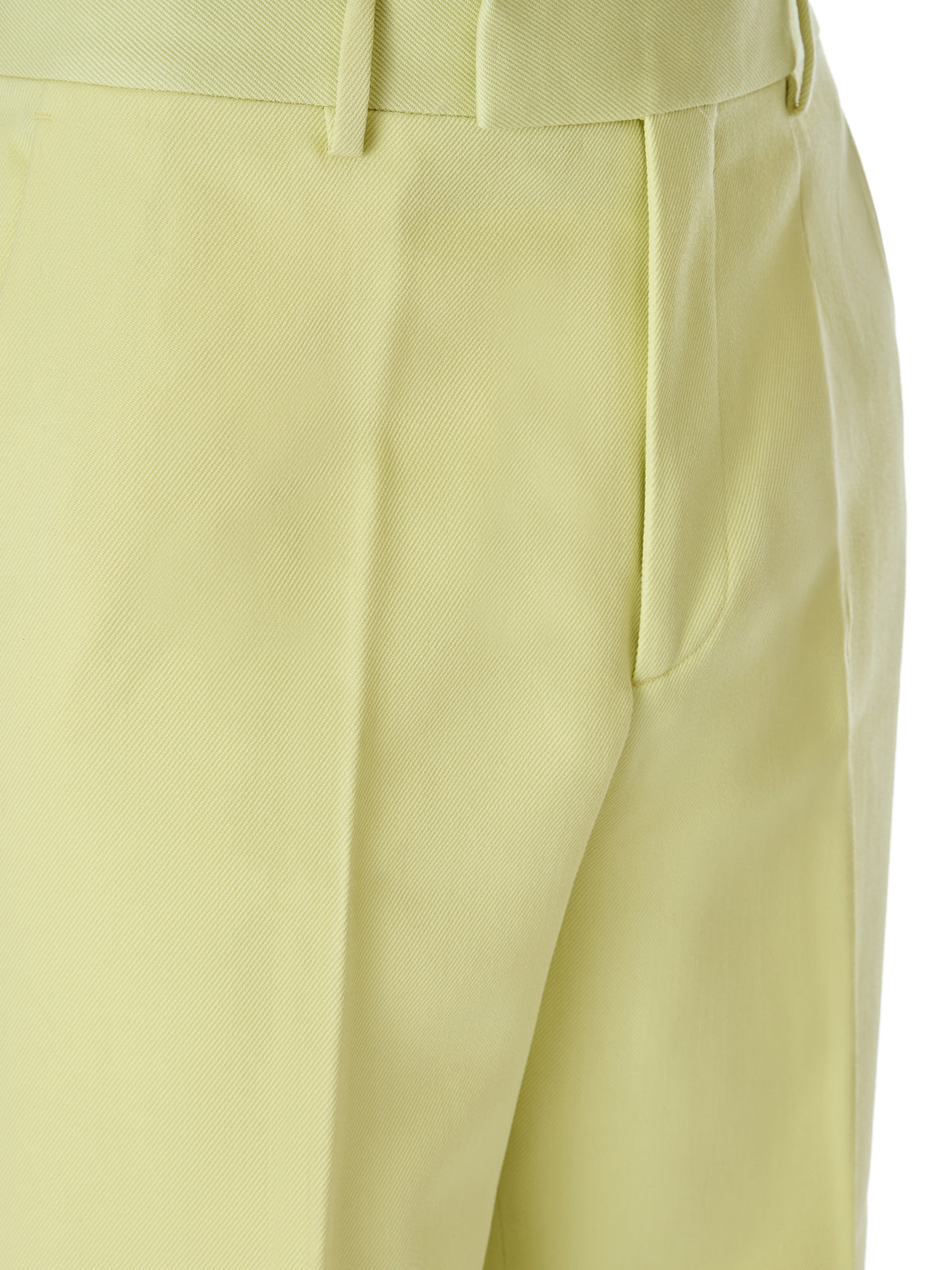Calça de poliéster amarelo-limão da Gucci