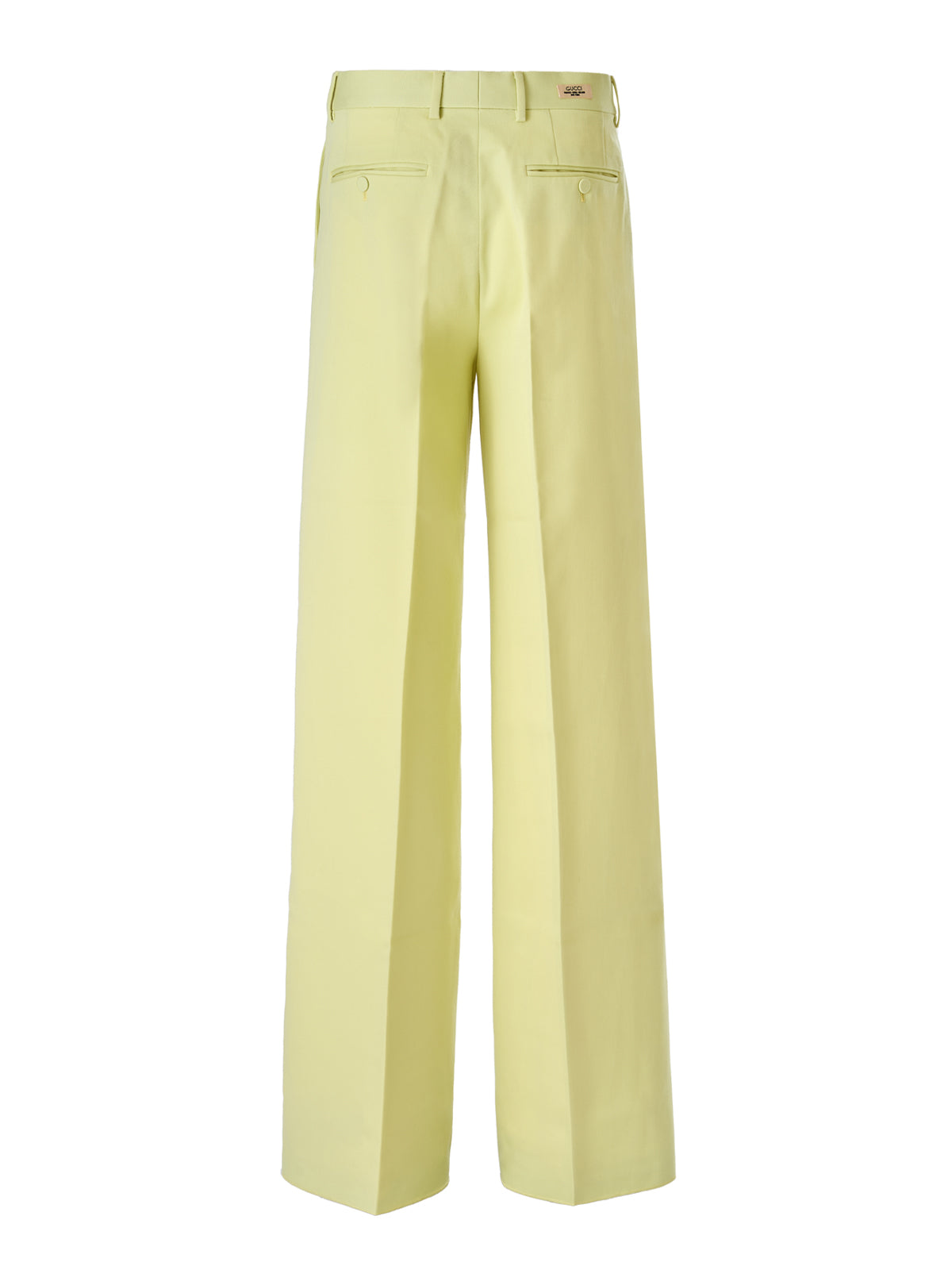 Calça de poliéster amarelo-limão da Gucci