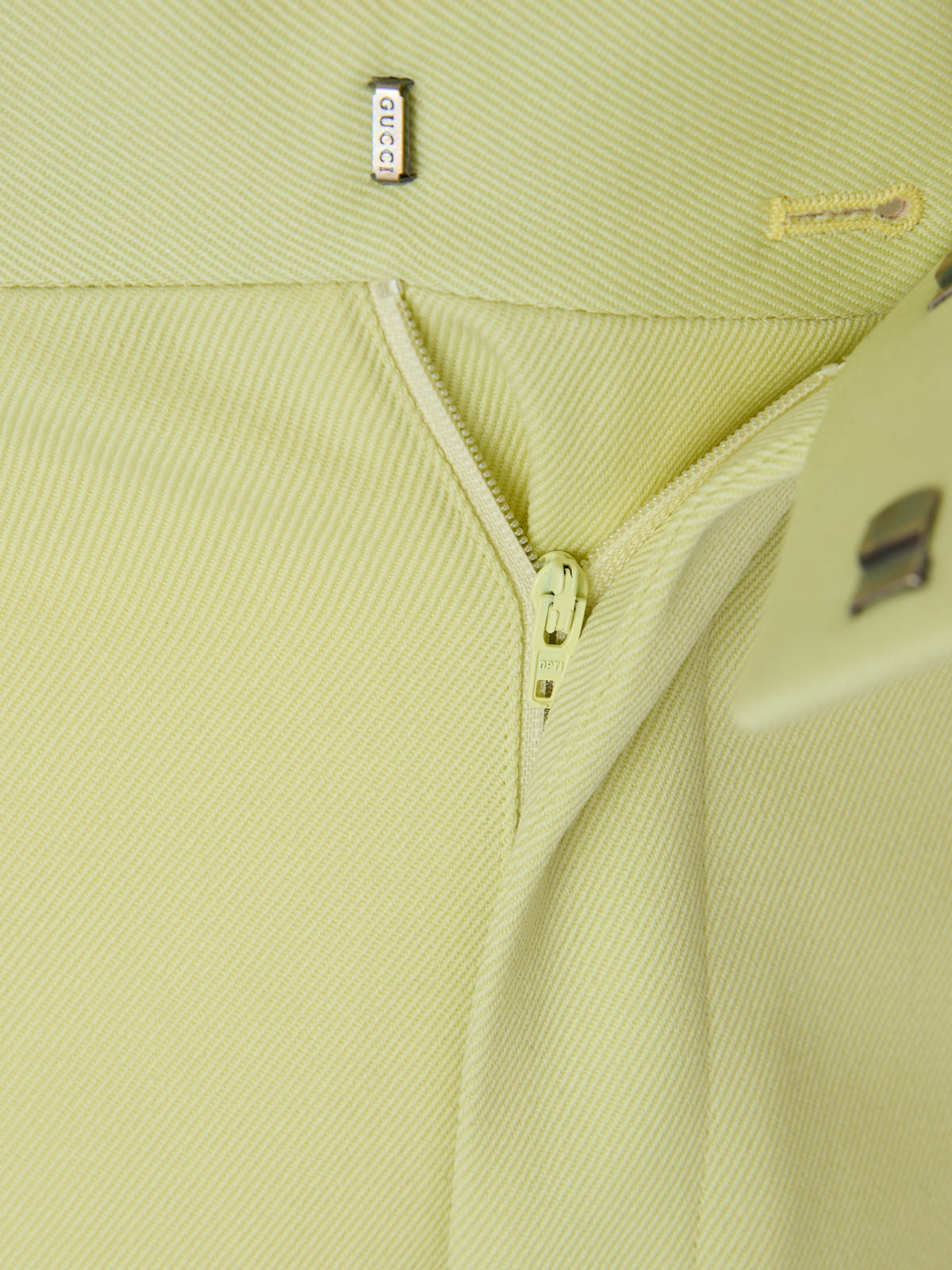 Calça de poliéster amarelo-limão da Gucci