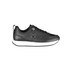 Tênis Tommy Hilfiger Preto de Couro Feminino