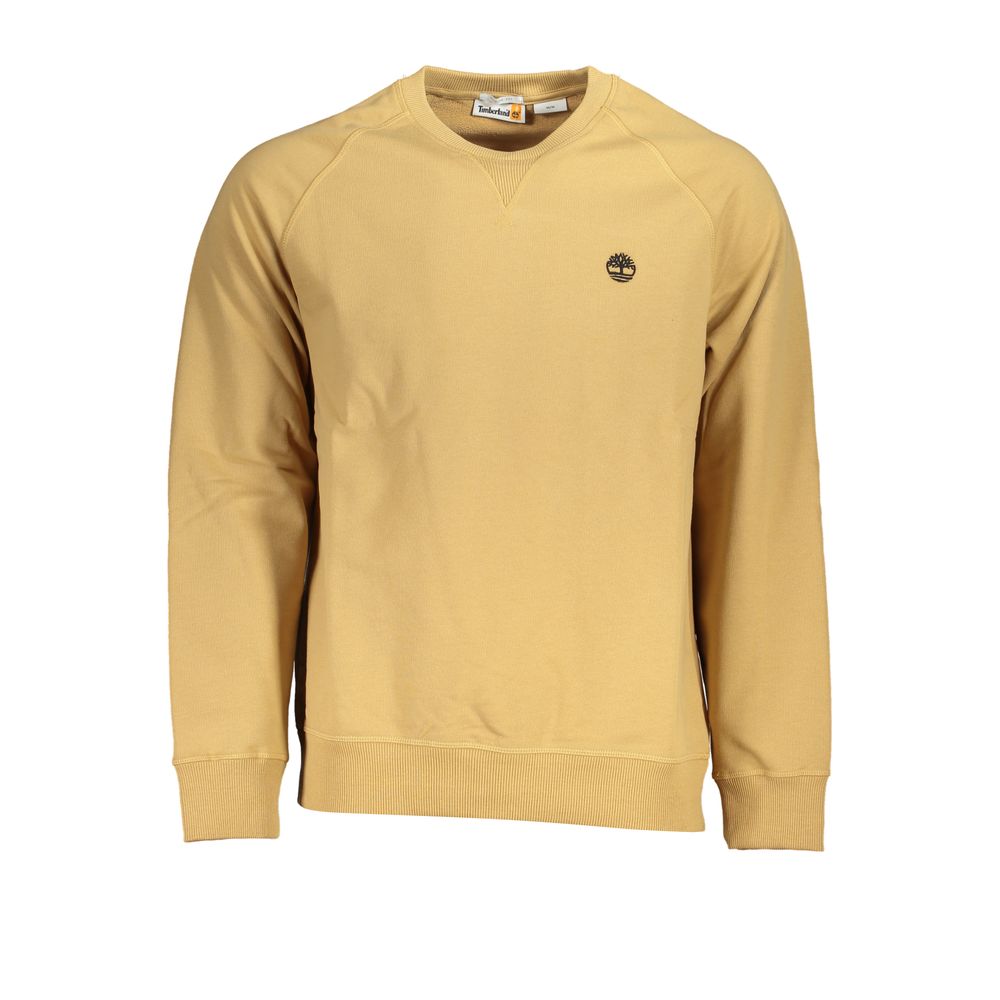 Moletom Timberland Bege com Gola Redonda Bordada