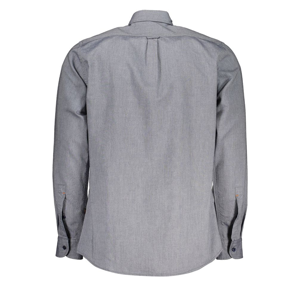 Camisa Masculina Hugo Boss Azul Algodão