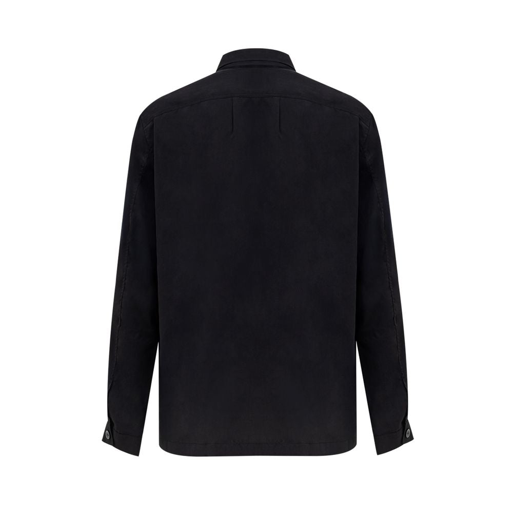 Camisa preta de liocel Tom Ford