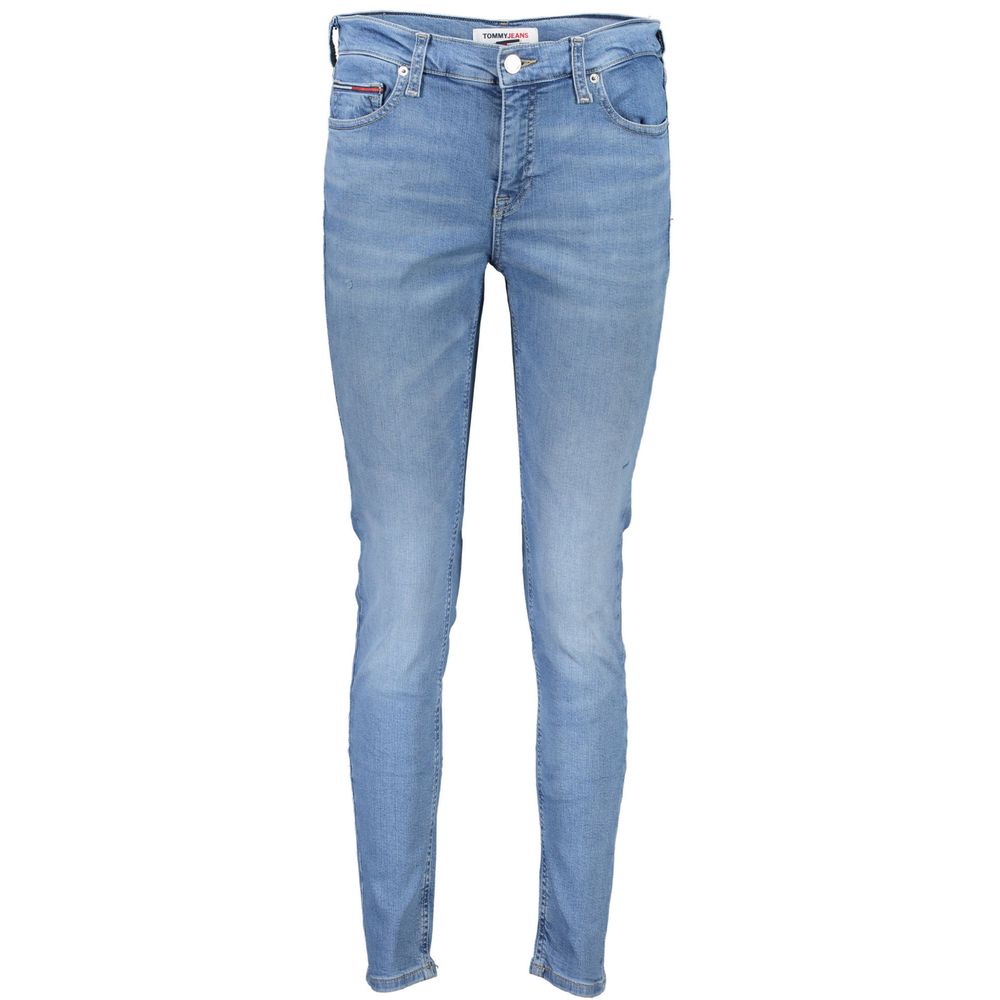 Calça Jeans Skinny Feminina Tommy Hilfiger Azul Claro Algodão