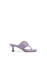 Sandálias de couro Charlotte Gucci Mystic Purple Nappa