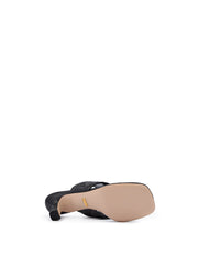 Sandálias Gucci Mystic em Couro Charlotte Preto Nappa