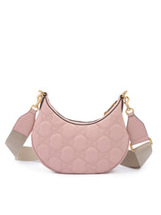Bolsa de ombro de couro rosa claro da Gucci