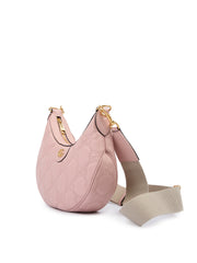 Bolsa de ombro de couro rosa claro da Gucci