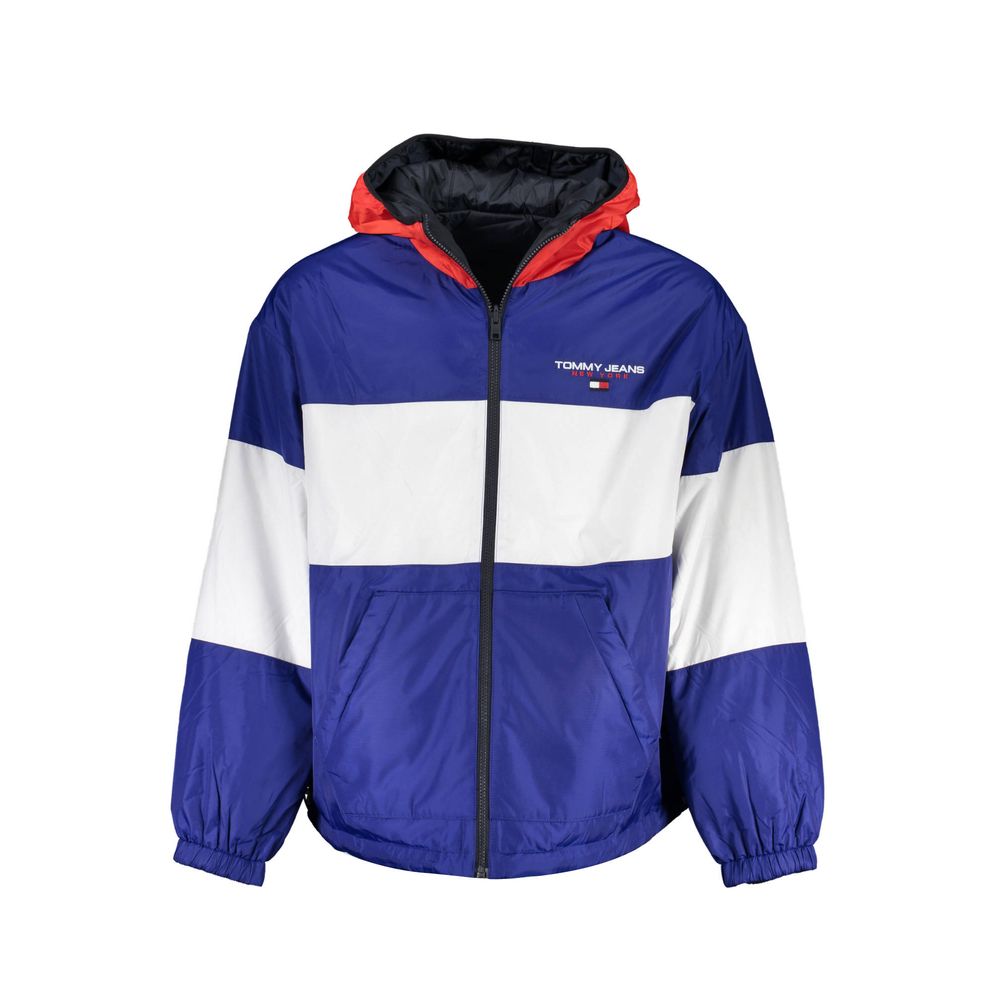 Jaqueta reversível masculina Tommy Hilfiger azul de poliéster