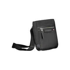 Bolsa de ombro Tommy Hilfiger preta de poliéster