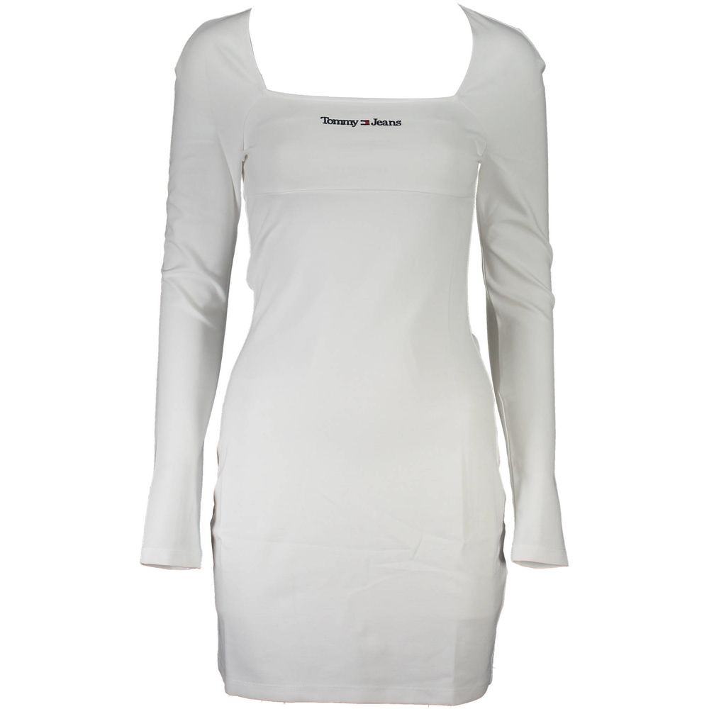 Vestido feminino branco de viscose Tommy Hilfiger