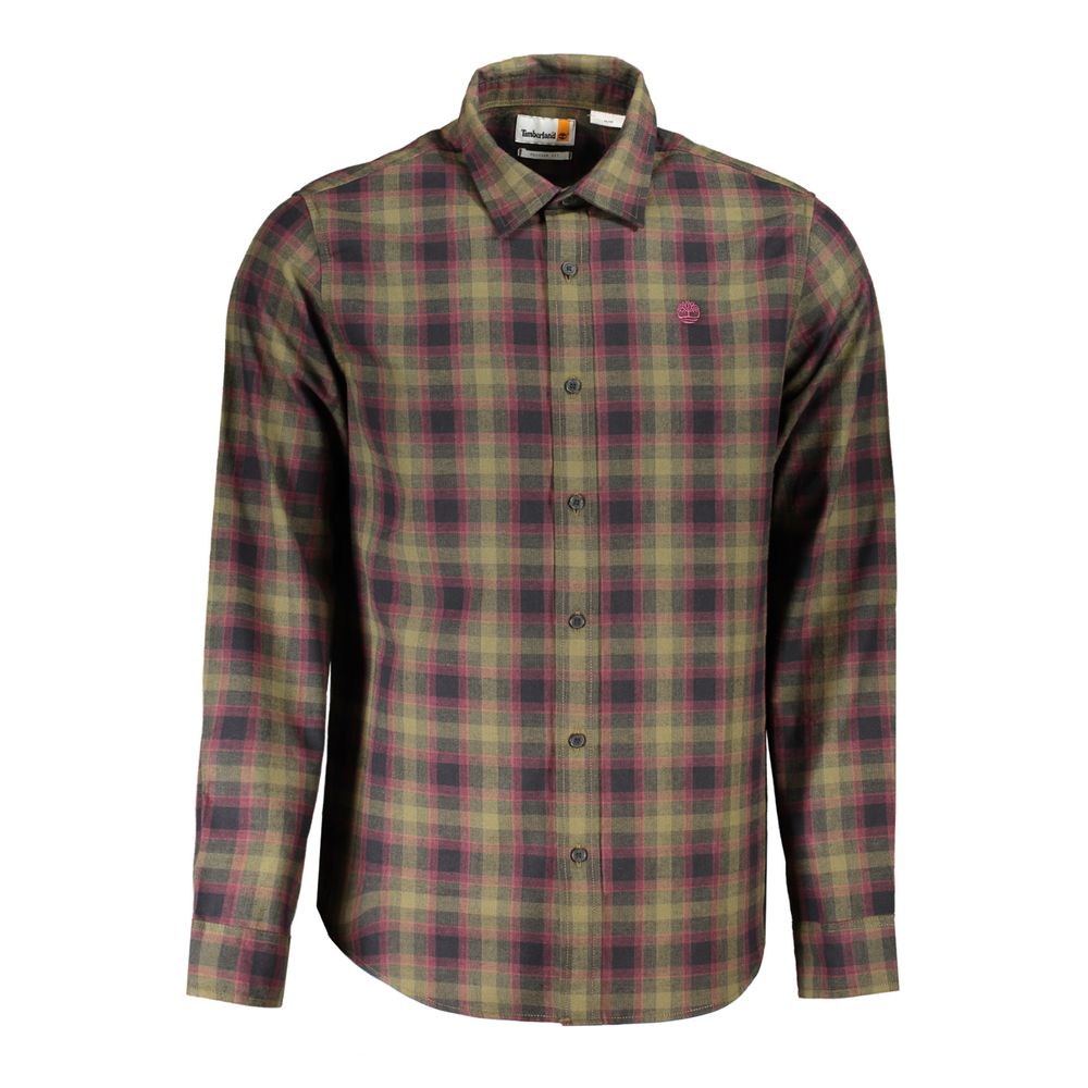 Camisa de algodão verde Timberland