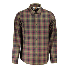 Camisa de algodão verde Timberland