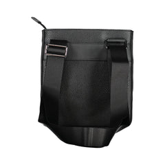 Bolsa de ombro masculina Tommy Hilfiger preta de polietileno