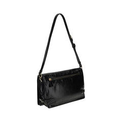 Bolsa de ombro Prada em couro amassado