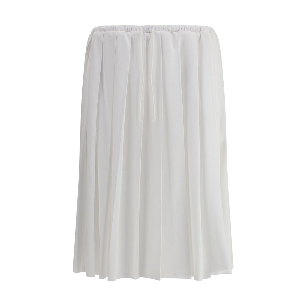 Saia midi de malha Prada
