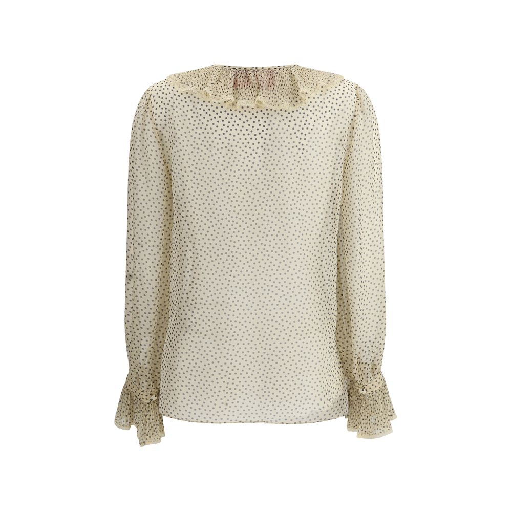 Camisa Valentino de bolinhas