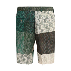 Shorts de linho Fendi